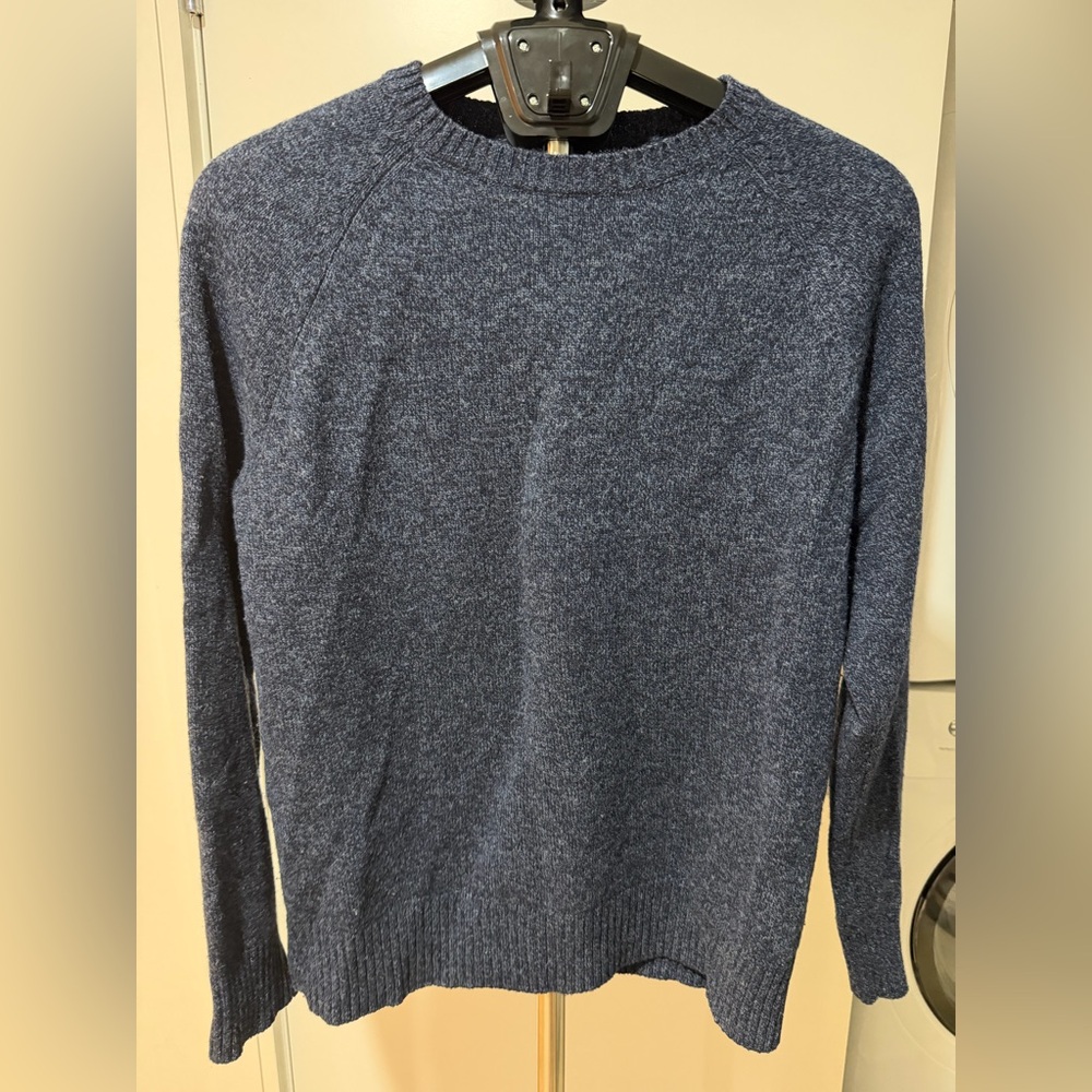 J Crew Navy Wool Sweater - M